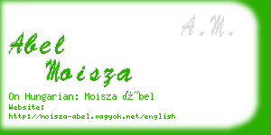 abel moisza business card